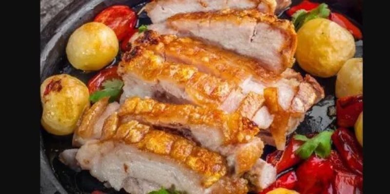 Spicy pork Flaskesteg (Denmark)