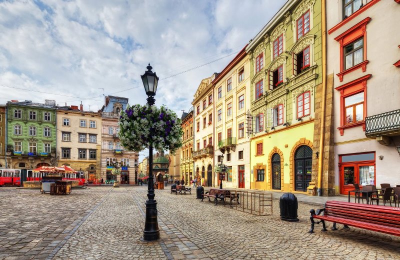 streets and squares of Lviv photo