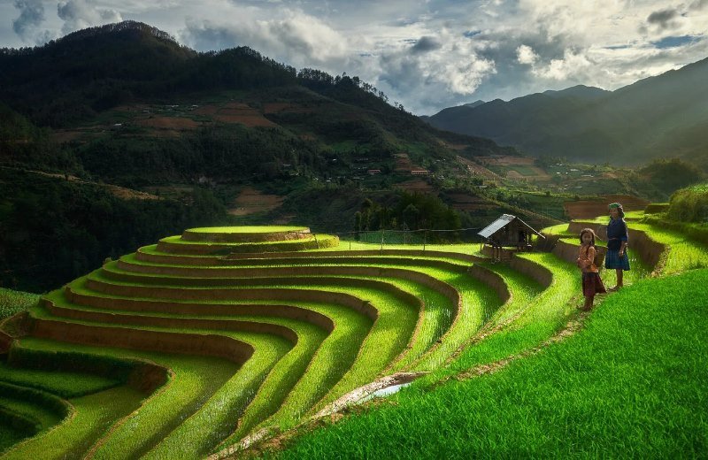photo of rice terraces in mu cang chai