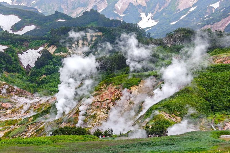 photo of valley of geysers