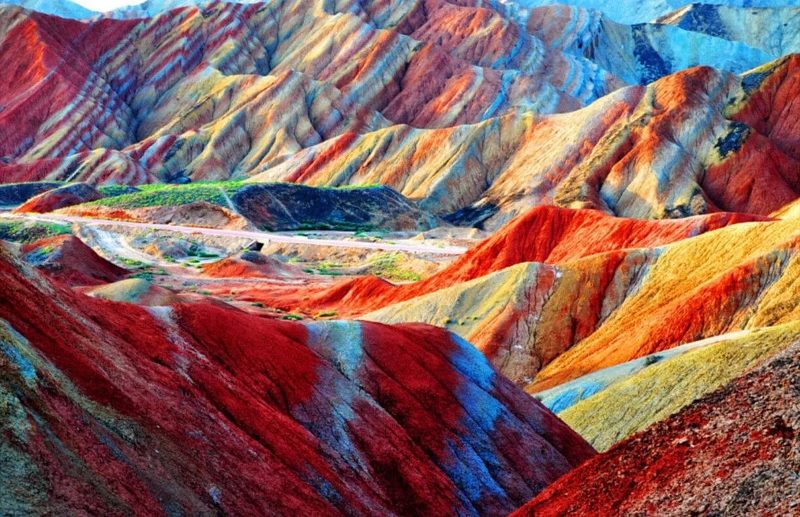 photo of zhangye danxia landform