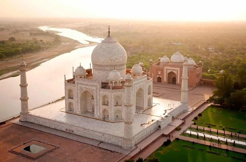 Taj Mahal view from above
