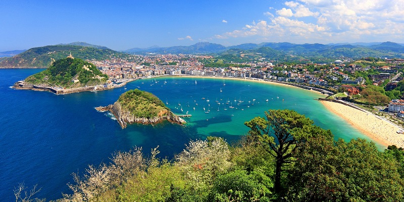 Concha Bay, San Sebastian, Spain
