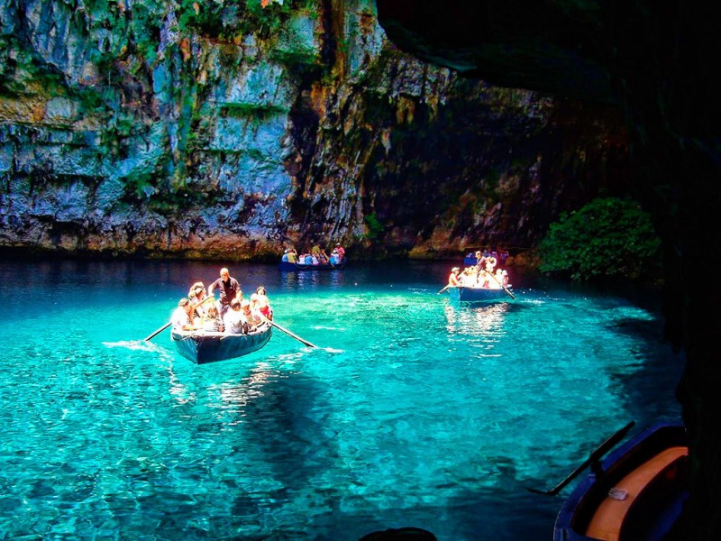 Печерне озеро Меліссані ок. Кефалонія