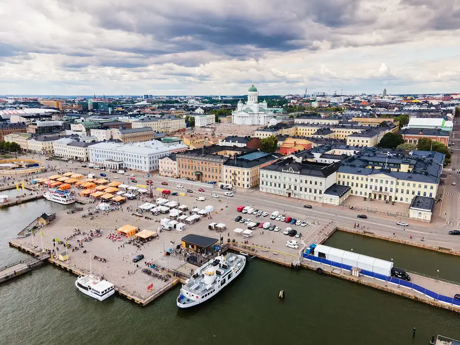 Helsinki landmarks Market Square