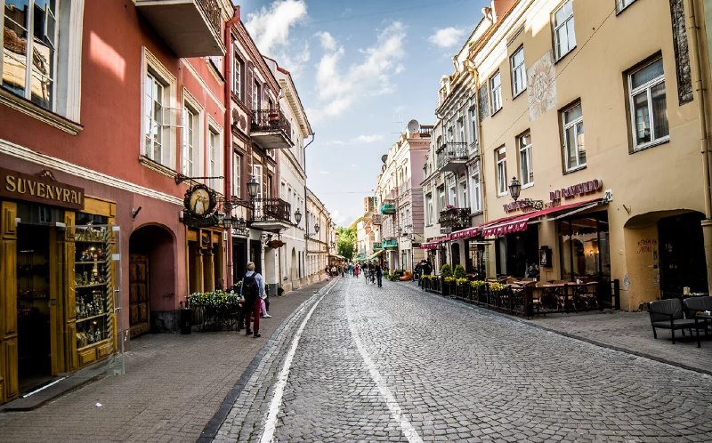 фото путівник по Вільнюсу, Литва Вулиця Пілес